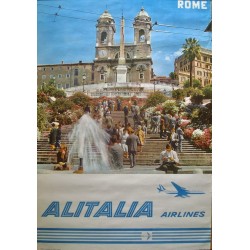 Alitalia Rome Piazza di Spagna (1963 style A)