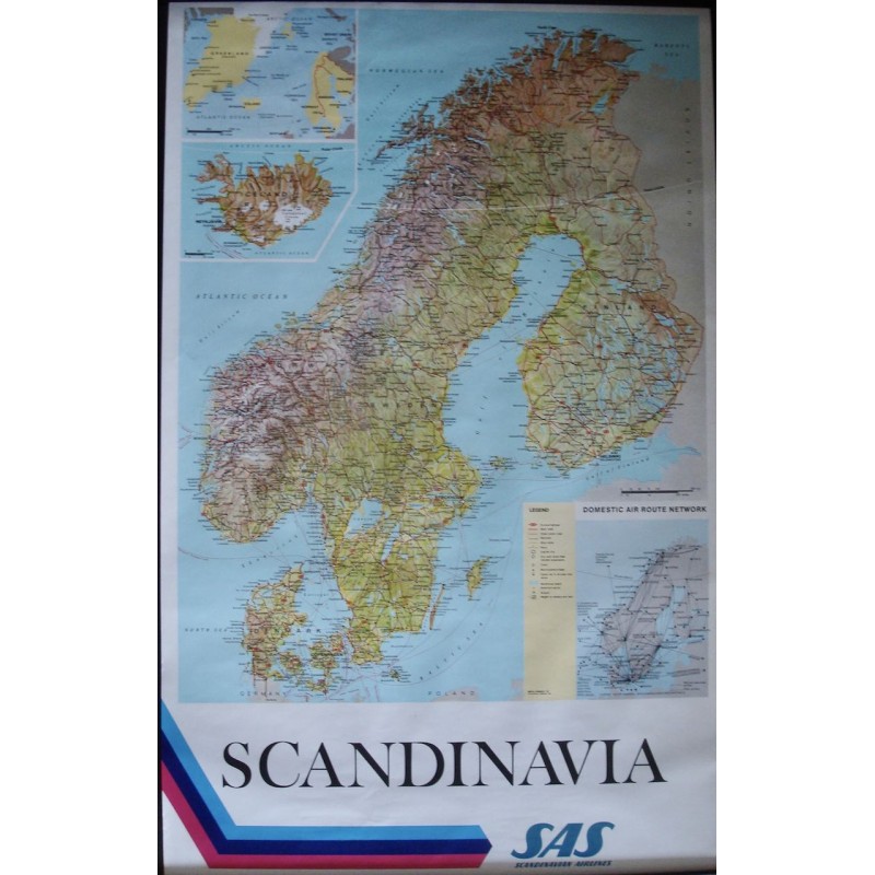 SAS Scandinavia Map (1971)