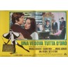 Une veuve en or Italian fotobusta movie poster set - illustraction Gallery