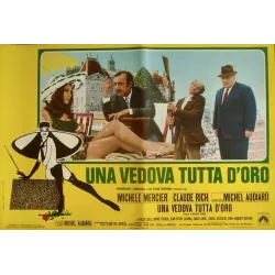 Une veuve en or Italian fotobusta movie poster set - illustraction Gallery