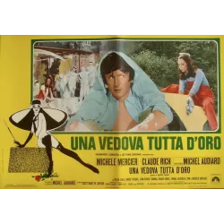 Une veuve en or Italian fotobusta movie poster set - illustraction Gallery