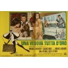 Une veuve en or Italian fotobusta movie poster set - illustraction Gallery
