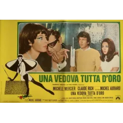 Une veuve en or Italian fotobusta movie poster set - illustraction Gallery