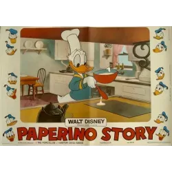 The Story Of Donald Duck Italian fotobusta movie poster set - illustraction Gallery