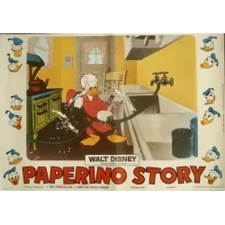 The Story Of Donald Duck Italian fotobusta movie poster set - illustraction Gallery