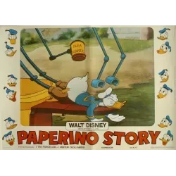 The Story Of Donald Duck Italian fotobusta movie poster set - illustraction Gallery