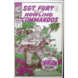 Sgt Fury 50 Marvel FOOM poster - illustraction Gallery