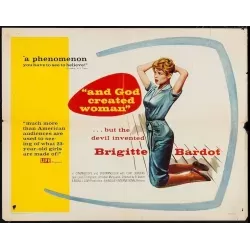 Et Dieu crea la femme (And God Created Woman) half sheet movie poster - illustraction Gallery