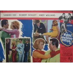 I'd Rather Be Rich Italian fotobusta movie poster set - illustraction Gallery