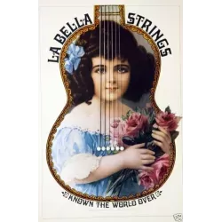 La Bella Strings poster by Gunther Kieser - illustraction Gallery