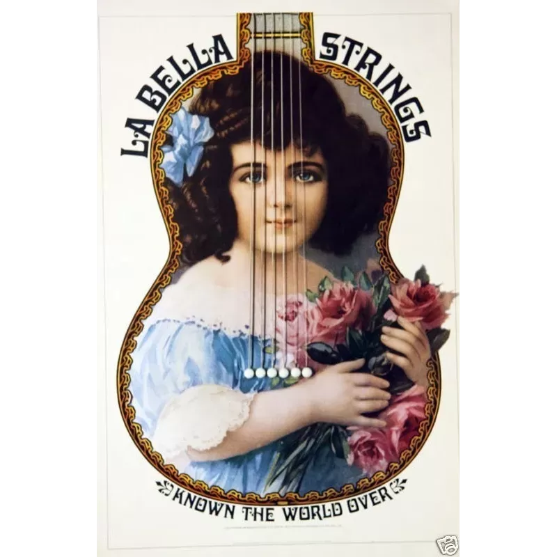 La Bella Strings poster by Gunther Kieser - illustraction Gallery La Bella Strings poster by Gunther Kieser - illustraction Gallery