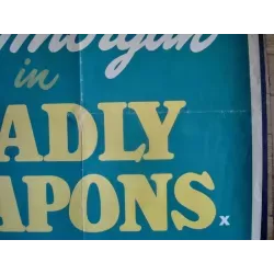 Deadly Weapons British Quad movie poster - illustraction Gallery