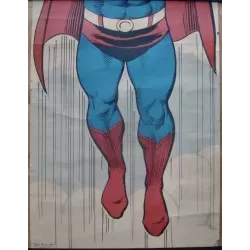 Superman vintage 1971 life size DC Comics poster - illustraction Gallery