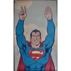 Superman vintage 1971 life size DC Comics poster - illustraction Gallery