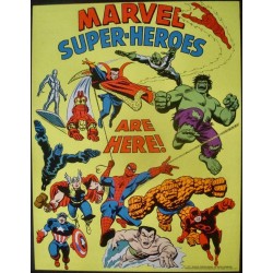 Marvel Super-Heroes Are Here (Marvel black light poster)