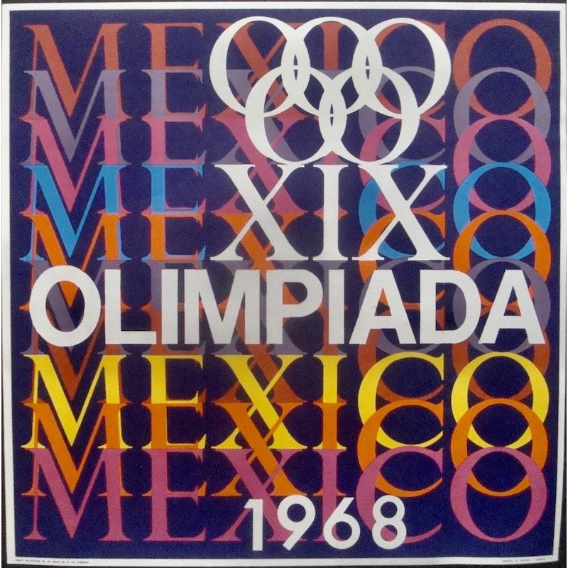 Mexico 1968 Summer Olympics 16 poster set - Illustraction Gallery