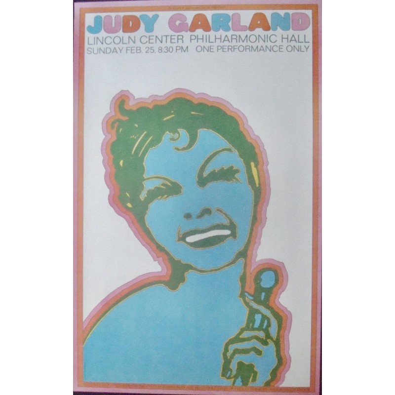 Judy Garland 1968 New York concert poster - illustraction Gallery