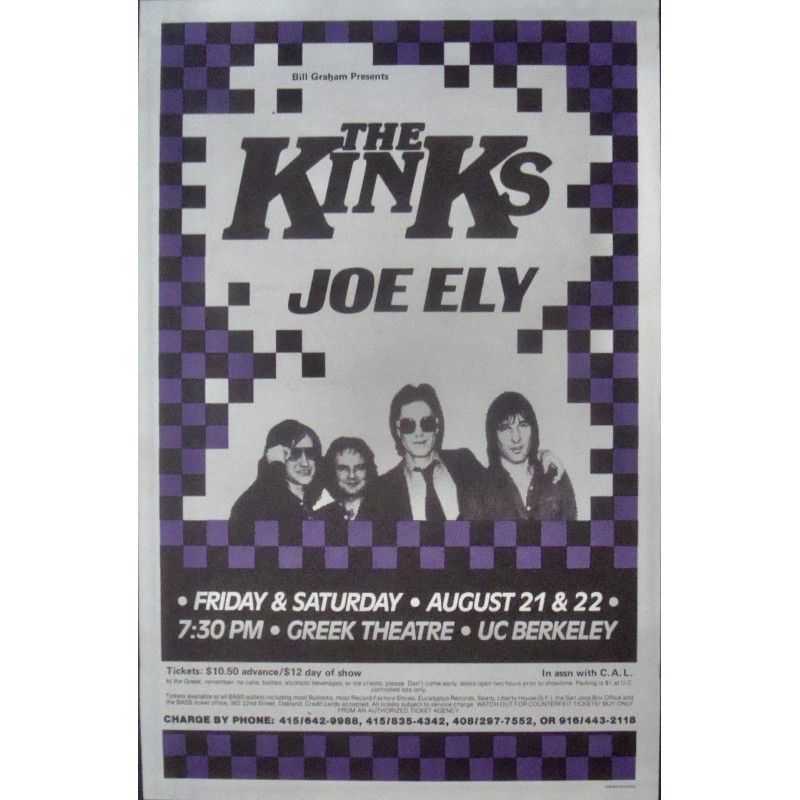 Kinks: Berkeley 1981 (style B)