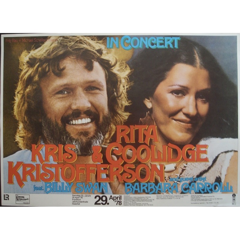 Kris Kristofferson and Rita Coolidge: Frankfurt 1978
