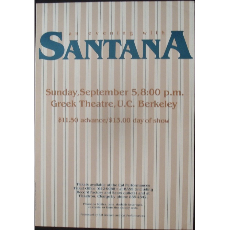 Santana: Berkeley 1982