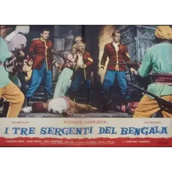 Three Sergeants Of Bengal Italian fotobusta movie poster set - illustraction Gallery