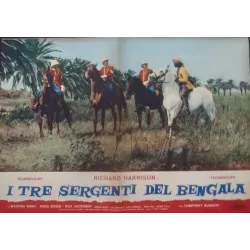 Three Sergeants Of Bengal Italian fotobusta movie poster set - illustraction Gallery
