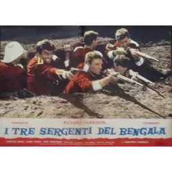 Three Sergeants Of Bengal Italian fotobusta movie poster set - illustraction Gallery