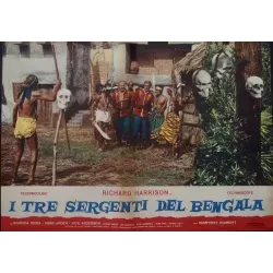 Three Sergeants Of Bengal Italian fotobusta movie poster set - illustraction Gallery