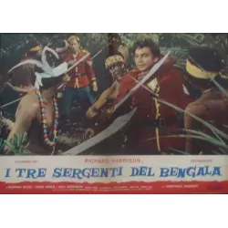 Three Sergeants Of Bengal Italian fotobusta movie poster set - illustraction Gallery