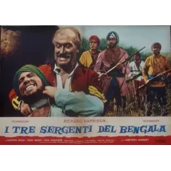 Three Sergeants Of Bengal Italian fotobusta movie poster set - illustraction Gallery