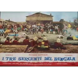Three Sergeants Of Bengal Italian fotobusta movie poster set - illustraction Gallery