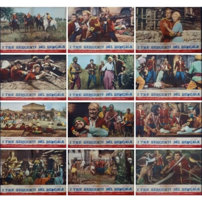 Three Sergeants Of Bengal (Fotobusta set of 12)