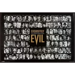 James Bond Exquisitely Evil villains movie poster - illustraction Gallery