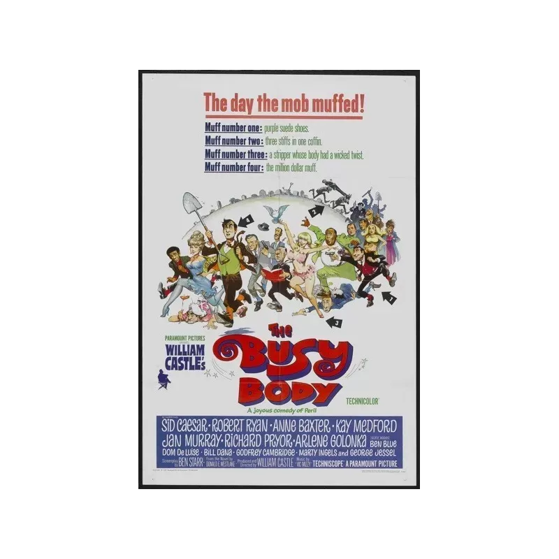 The Busy Body one sheet movie poster - Illustraction Gallery