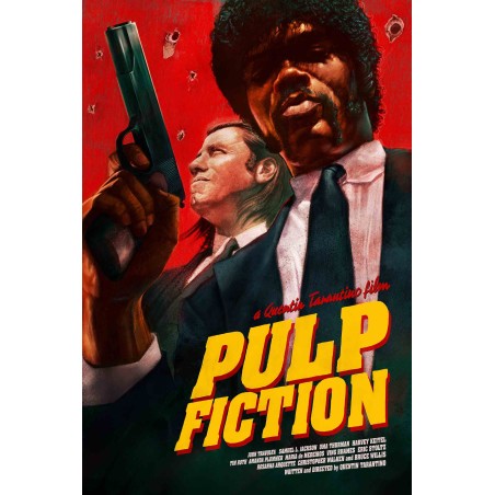 Pulp Fiction Limited Edition Print By Dave Merrell Illustraction Gallery