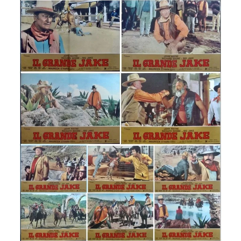 Big Jake Italian fotobusta movie poster set - illustraction Gallery