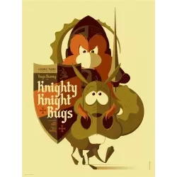 Knighty Knight Bugs Mondo limited edition print by Tom Whalen - illustraction Gallery