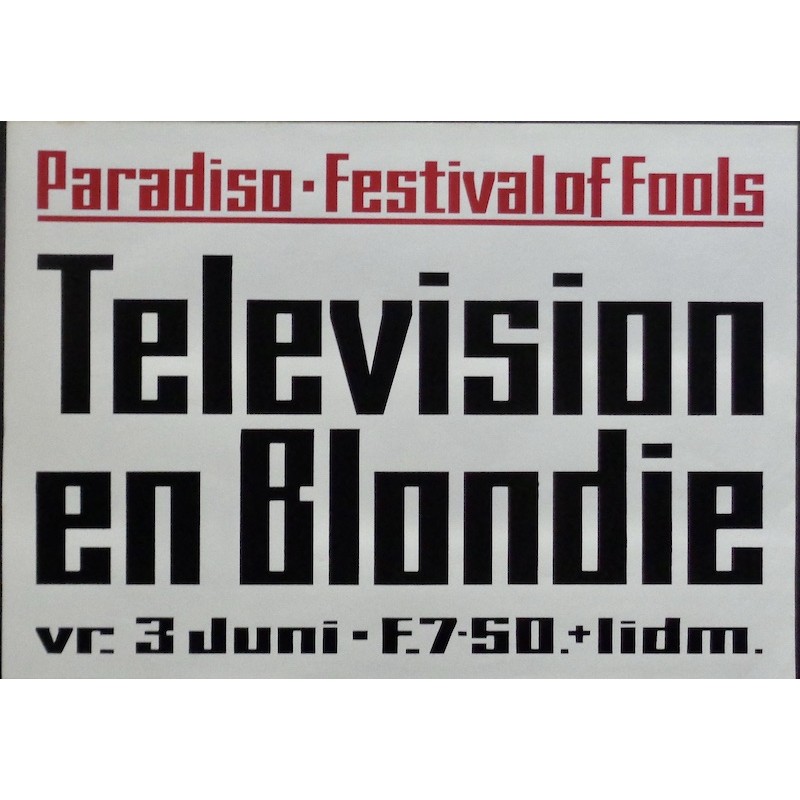 Television and Blondie: Amsterdam 1977