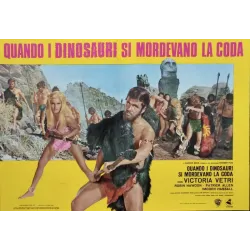 When Dinosaurs Ruled The Earth Italian fotobusta movie poster set  - illustraction Gallery