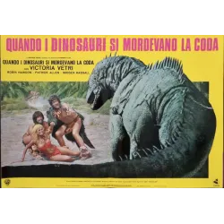 When Dinosaurs Ruled The Earth Italian fotobusta movie poster set  - illustraction Gallery