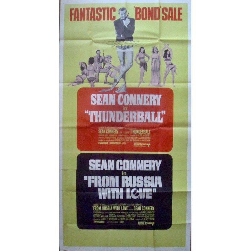 Thunderball / From Russia With Love (3 sheet)