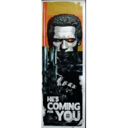 Terminator He's Coming For You limited edition print by Rhys Cooper - illustraction Gallery