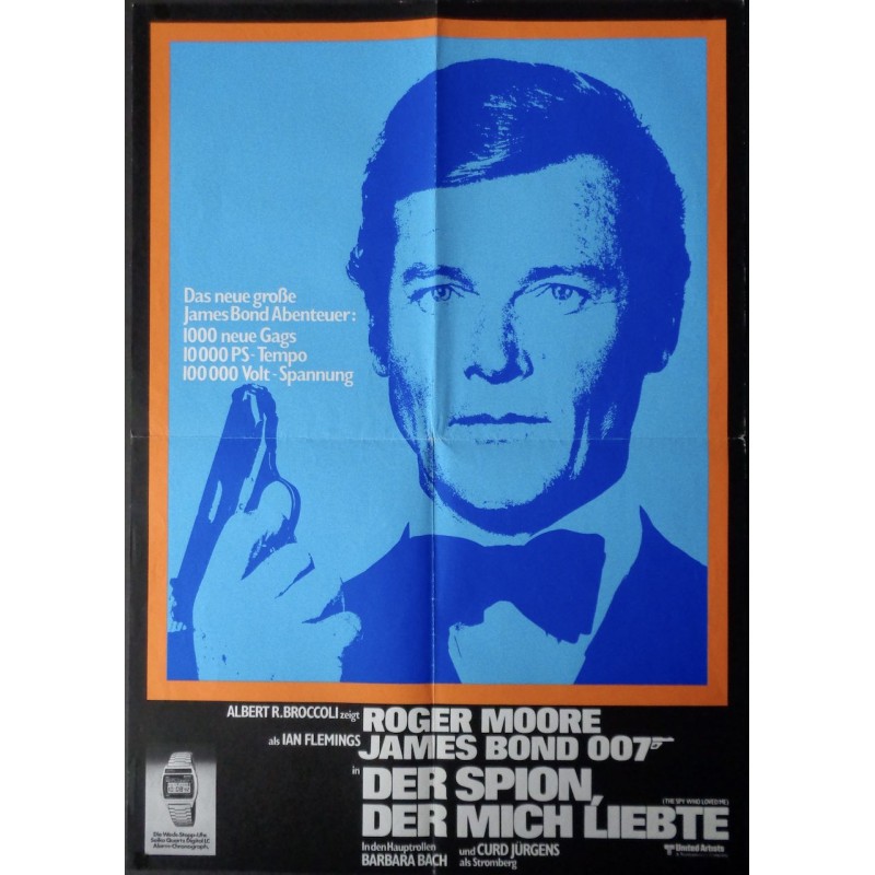 James Bond The Spy Who Loved Me German Seiko movie poster ...