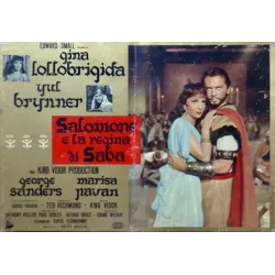 Solomon And Sheba Italian fotobusta movie poster set - illustraction Gallery