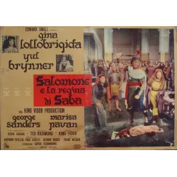 Solomon And Sheba Italian fotobusta movie poster set - illustraction Gallery