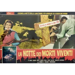 Night Of The Living Dead Italian fotobusta movie poster set - illustraction Gallery