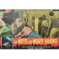 Night Of The Living Dead Italian fotobusta movie poster set - illustraction Gallery