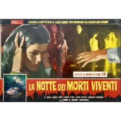 Night Of The Living Dead Italian fotobusta movie poster set - illustraction Gallery