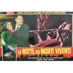 Night Of The Living Dead Italian fotobusta movie poster set - illustraction Gallery