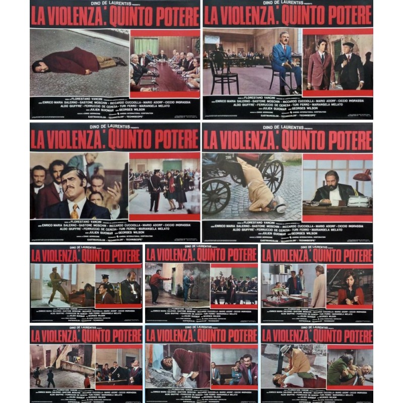 La violenza: Quinto potere (Fotobusta set of 10)